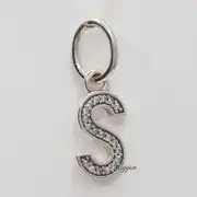 NEW AUTHENTIC PANDORA CHARMS LETTER INITIAL ALPHABET PENDANT A TO Z W SUEDE POUC