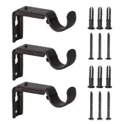 Curtain Rod Bracket Extenders Heavy Duty Adjustable Rod Holder Curtain Bracke...