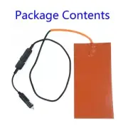 12V 100W Pizza Hot Food Delivery-Bag Silicone Heating Pad/Mat W/65C Thermostat_