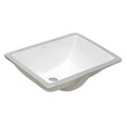 Ruvati RVB0720 18 x 13 Inch Rectangular Undermount Bathroom Sink - White