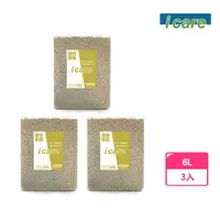 在飛比找momo購物網優惠-【i care 愛可兒】3入瞬凝可分解豆腐貓砂6L-環保天然