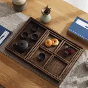 Wooden Serving Platter Decorative Tray Tableware Organizer Vanity Tray Nesting