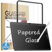 2 Pack Like Paper Glass Screen Protector for Samsung Galaxy Tab S10 FE/ S9 / ...
