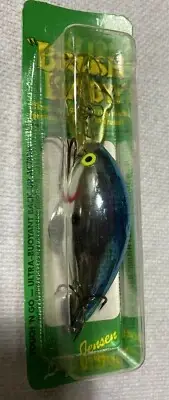 Vintage Luhr-Jensen Brush Baby 1/2 oz Silver / Blue Back