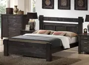 Queen Buckingham Bed - Blue