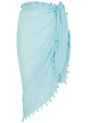 Melissa Odabash Pareo Rayon Sarong, Sarong, Blue - One Size One Size
