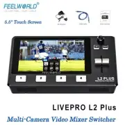FEELWORLD L2 Plus Multi-Camera Video Mixer Switcher 5.5" HDMI Live Streaming