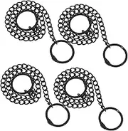 Ad Advertising Chain for Signs 4pcs Black Plant Hangers Chain Hooks for Displays