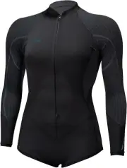 O'NEILL Women's 2/1.5 BLUEPRINT FZ LS Spring Suit - BLK/BLK - Size 10 - NWT