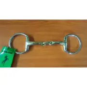 SS Oval Link Eggbutt Bradoon Curved Snaffle Bit 5"
