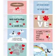 16 Set Pet Sympathy Cards Condolence Bereavement Cards with Envelopes