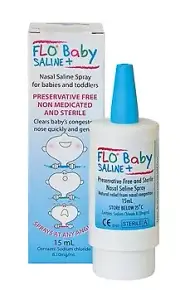 NEW Flo Baby Saline + Nasal Spray 15 ml