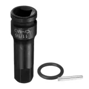 1/2" Drive Impact Hex Bit Socket 11/16 Inch SAE CR-MO Steel Hexagonal Socket