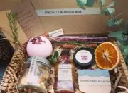 Personalised Organic Bath Gift Box* ZERO WASTE* Selfcare gift* Toxic free