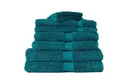 8pc Canningvale Royal Splendour Home Decor Bathroom Bath Towel Set Oceano Teal