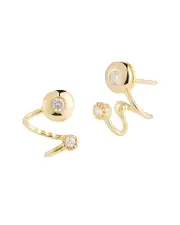 I. Reiss 14K 0.20 ct. tw. Diamond Front-Back Earrings