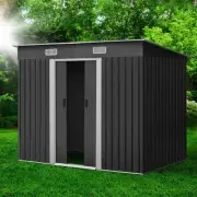 Giantz Garden Shed 2.38x1.31M Sheds Outdoor Storage Tool Metal Workshop Shelter