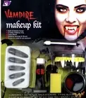 Face Paint Set Vampire Large. Cream Fake Blood Teeth Nails Colour Make Up
