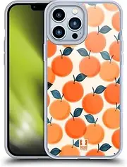 Head Case Designs Orange Fruit Prints Gel Case [Military Grade Protection] Compatible with Apple iPhone 13 Pro Max