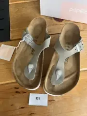 Birkenstock Papillon Gizeh | Dove Gray | EU 38 | US L7 / M5 | Regular Fit