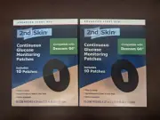 Lot Of 2 Packages 2nd Skin Continuous Glucose Monitoring Patch Dexcom G6 NEW
