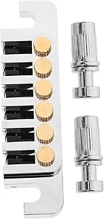 DRESSOOS 1 Set Metal Guitar Tailpiece Lightweight String Semicircle Tailpiece for Easy Installation Replacement for Guitars