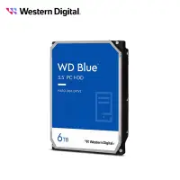 在飛比找Yahoo奇摩購物中心優惠-WD 藍標 6TB 3.5吋SATA硬碟 WD60EZAX