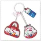 小花花日本精品♥Hello Kitty懷舊復古系列 手提包 零錢包 計算機 組合造型 鑰匙圈 吊飾鎖圈 00912006