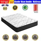 Double Size Mattress Bed Medium Firm Foam Bonnell Spring 16cm Firm Foam