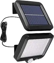 LudoPam Solar Light Outdoor 56 LED Wall Light Solar Security Flood Lights Motion Sensor Bright Solar Powered Porch Lights IP65 Waterproof 120° Sensor Angle for Patio Barn Garden Pathway Yard Lawn