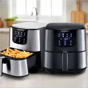 Devanti 7L Air Fryer LCD Fryers Kitchen Oven Airfryer Silver