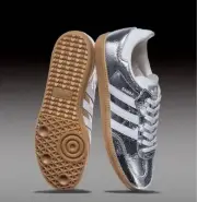 Men 6.5US Adidas Samba Metallic Silver Sneakers Og W