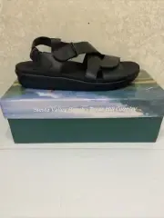 SAS Women's Shoes Huggy Sandal Black Size 10.5 N