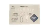 Kikkerland Emergency Tech Kit 4-Piece Set Lightning Micro USB & C Charging Cable