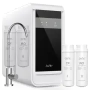 SimPure 600GPD Tankless Reverse Osmosis Water Filter System+Extra CF+RO Filters