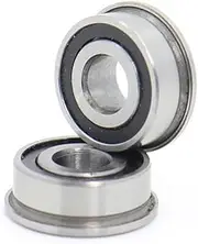 HAUAGEZWU MF104-2RS Bearing 4x10x4mm (10 PCS) ABEC-1 Miniature Flanged MF104RS Ball Bearings LF-1040DD