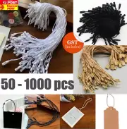 Clothing Price Tag Bullet Head Hang Swing Tag Cotton String Lock Ties Twine
