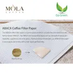 MOLA 濾紙 V60-01W ABACA 咖啡濾紙 100 張白色
