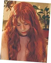 Baluue Stylish Women's Long Curly Wig Synthetic Hair Wig Front Bangs Natural Touch for Daily or Special Occasions