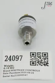 24097 WHITMAN CONTROLS PRESSURE SWITCH (NEW) W117G-3H-C52TB-X30278