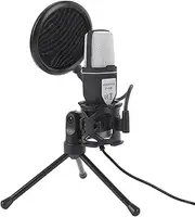 Gaming Microphone with RGB Lighting, Windproof Pop Filter USB Condenser Mic for PC, Professional Computer Mic Kit for Gaming, Streaming, Video Calls, Music Creating