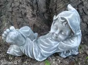 Latex Gnome mold plastic backup Plaster Cement Concrete mould 9"L x 4"W x 6"H
