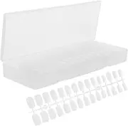 Healvian Removable Art False Nails 300pcs Square Nail Tips Nail Art Stickers Women False Nails for Fingernail Decorations