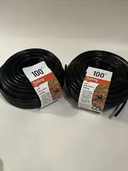 2 Poly Hose 1/4 in X 100’ Tubing Irrigation UV Resistant Water Polyethylene 2 Pa