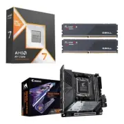 AMD Ryzen 7 9800X3D, Gigabyte B650I Aorus Ultra Mini ITX, G.Skill 32GB Combo