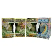 Vintage Loch Ness Monster Dinosaur Egg Soap Lot Of 4 Glow In Dark Toy Inside