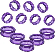 Ergonomic Pet Scissor Finger Rings Dog Grooming Shears Silicone Finger Protectors 12pcs Colorful Sets