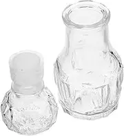ULDIGI Vintage Miniature Perfume Bottle Exquisite Refillable Glass Design for Travel Home Elegant Flower Vase Prop for Fragrances Decorative Arrangements