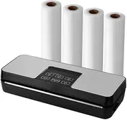Devanti Food Vacuum Sealer Machine Sealing Cutter 5 Modes Storage Bags 4 Rolls
