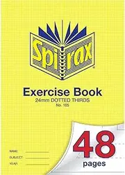 Spirax 105 A4 Exercise Book with 24MM Dotted Thirds (48 Pages)
